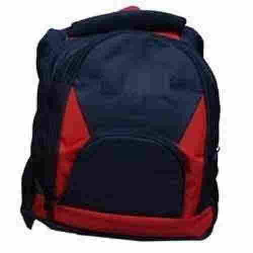 Light Weight, Red And Dark Blue Matty Waterproof Laptop Bag With Zipper Closure