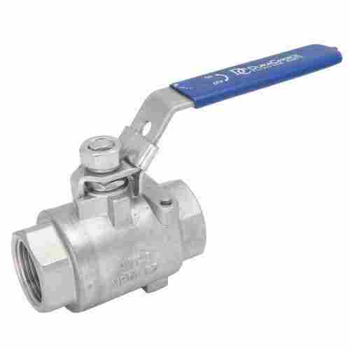 Stainless Steel 316 Two Piece Ball Valve Flanged End Connection Type And Screwed Connector