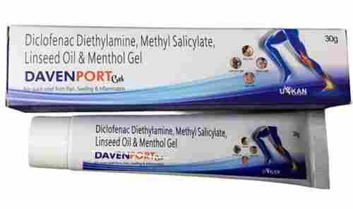 Diclofenac Diethylamine, Methyl Salicylate, Linseed Oil And Menthol Gel