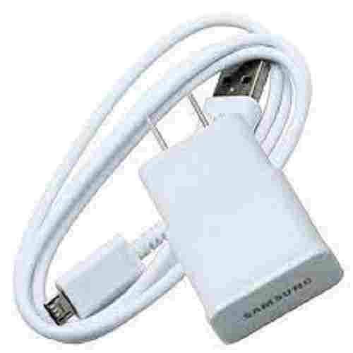 Heat Resistance White Detachable Miniature USB Samsung Mobile Charger (2 Amp)