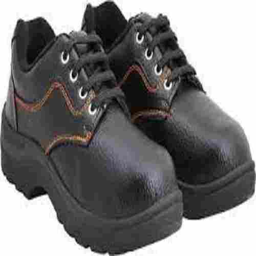 Leather Black Steel Toe Safety Shoes For Construction Site
