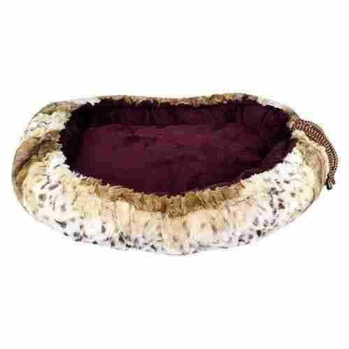 Double Side Soft Fur Leopard Print Small Size Pet Puppy/Cat Sleeping Bed For Home