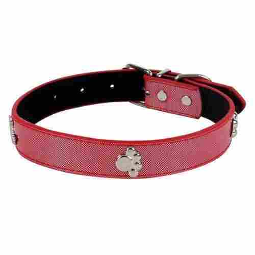 Designer Metal Stud Adjustable Medium Size PU Leather Pet Dog Collar For Home