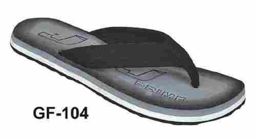 Mens Gray And Black Casual Wear Light Weighted Printed Niwar Flat Slipper 