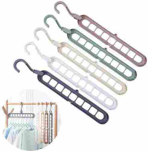 Unbreakable Multicolour Plastic Cloth Hanger Organizer