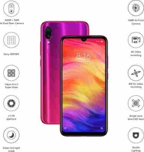 5.84 Inch Display Redmi Note 7 Pro Android Mobile Phone 4GB RAM, 128GB Storage