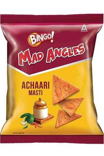 Crispy And Crunchy Bingo Mad Angles Achaari Masti Chips, 36.5G Pouch Packaging: Bag