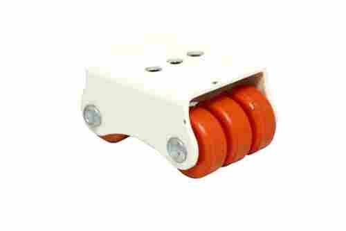Orange High Load Capacity 6 Wheel Caster For Trolley, Furniture And Equipment