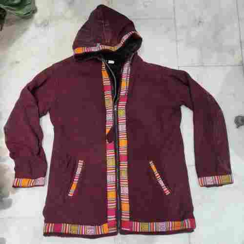 Light Weight and Maroon Color 100% Woolen Jackets For Men