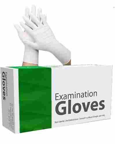 Light Weight Smooth Surface Non Sterile Medical Grade Latex Examination Gloves