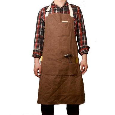 Mens Brown Halter-Neck Anti-Radiation Plain Polyester Industrial Aprons Age Group: Adults