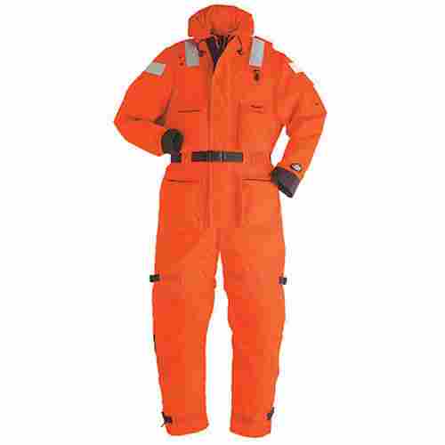Mens Orange Full Sleeves Acid Proof Cotton Plain Industrial Safety Suits