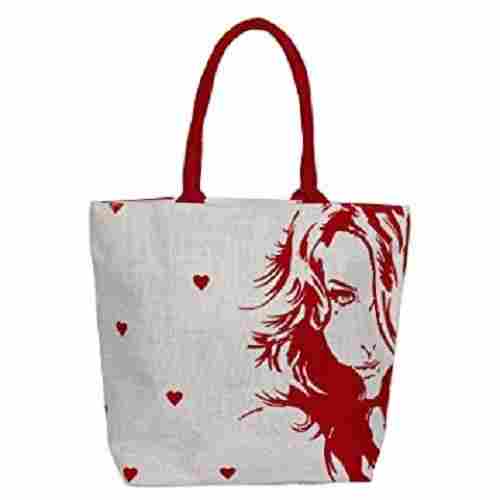Printed And Very Spacious, Designer Jute Fancy Bags For Shopping