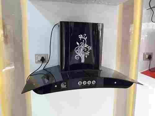 Wall Mounted Power Pressed Execution Kitchen Electric Black Chimney