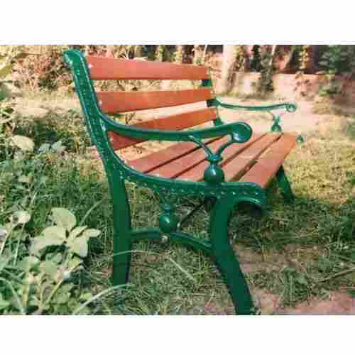 8WN 3 Seater Paint Coated Cast Iron Bench With Arm Rest for Park Use