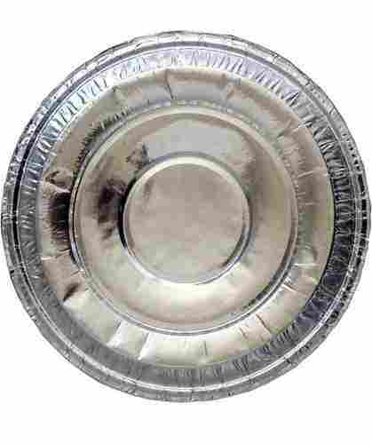 Plain Pattern Disposable Silver Paper Plate, 12 Inches Dinner Plate 