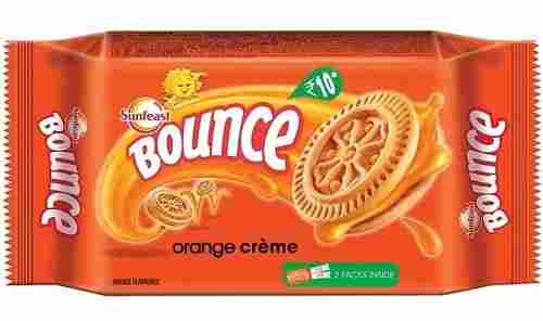 Sweet Tasty And Healthy Sunfeast Bounce Orange Cream Biscuits
