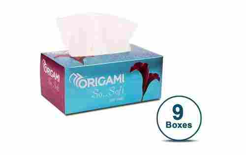Disposable 200 Pulls 2 Ply Recycled Fibre Facial Tissue Box For Travel, Outdoor, Home