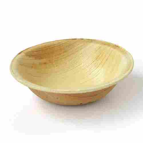 Plain Round Shape Areca Leaf Bowls In 3.5 Inch In Size