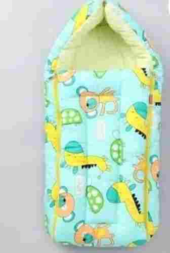 Green Color Printed Pattern 2 In 1 Baby Carry Sleeping Bag, 0 To 3 Month