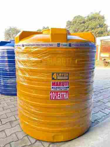 Sturdy Construction Yellow Four Layer PVC Water Storage Tank (1000 Ltr)