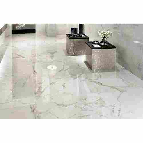 White Marble Tiles Used In Living Room (Acid Resistant And Heat Resistant)