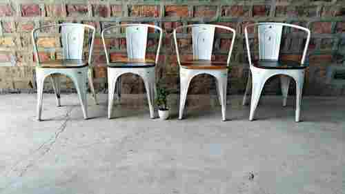 4 Legs Black and White Color Dining Chairs for Bar and Restaurant