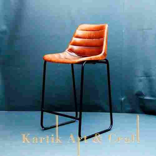 Powder Coated Leather Chair for Bar and Restaurant, Size 45x16x30cm