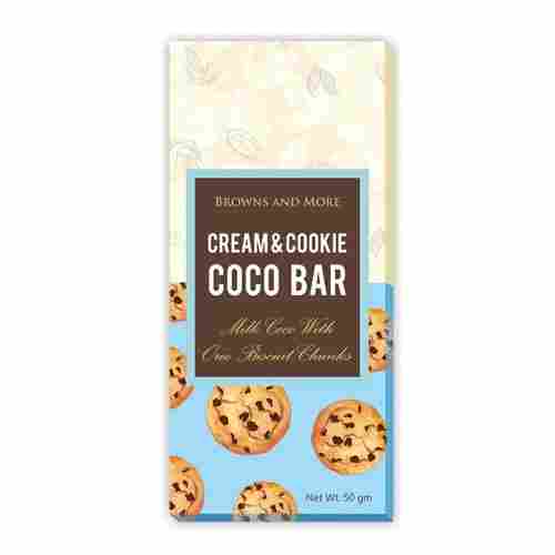 Sweet And Salty Cream And Cookie Coco Bar With Oreo Biscuit Chunks (50 GMS Pack)