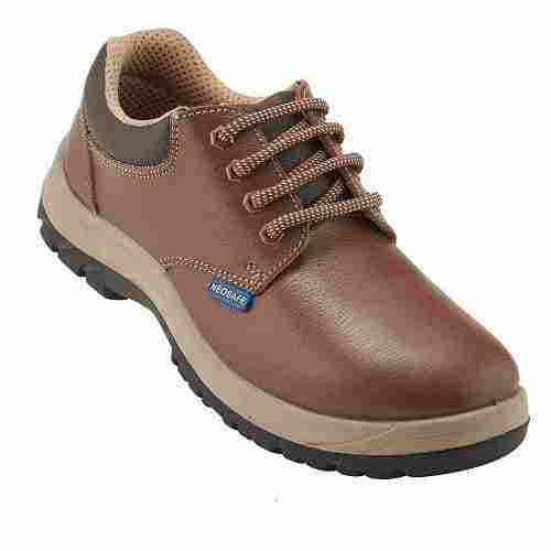 Brown Low Ankle PU Leather Mens Safety Shoes For Industrial