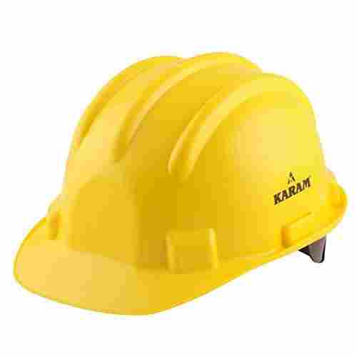 Karam Yellow Plain Workplace Safety Helmets For Construction And Industrial
