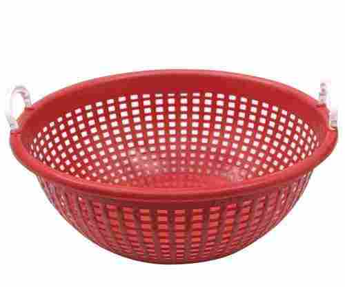 Lightweight Portable Kitchen Red Basket For Office, Lounge Rooms