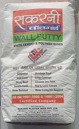 Wall Guard Putty 20 Kg(White Cement And Polymer Based) Application: Apply