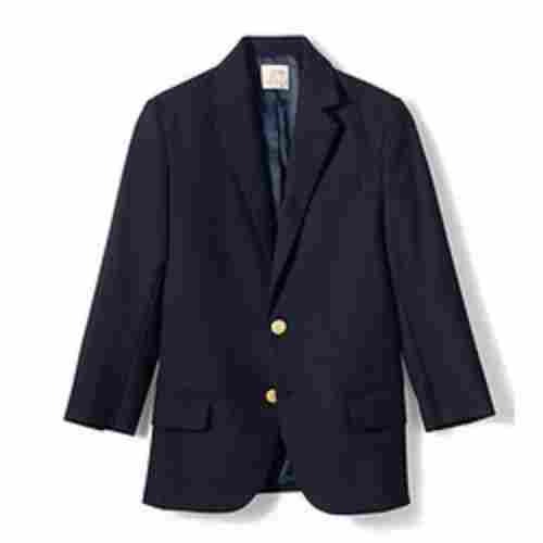 Navy Blue Color Woolen School Uniform Blazer For Boys And Girls