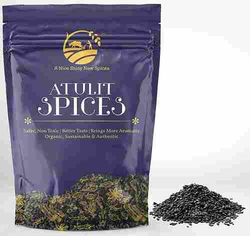 Atulit Spices Raw Natural Black Sesame Seed Kaale Til 1Kg For Cooking, Purity 99.9%