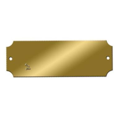 Golden Sharp Clearness Fine Itemizing High Tear Strength Longer Help Life Square Brass Name Plates