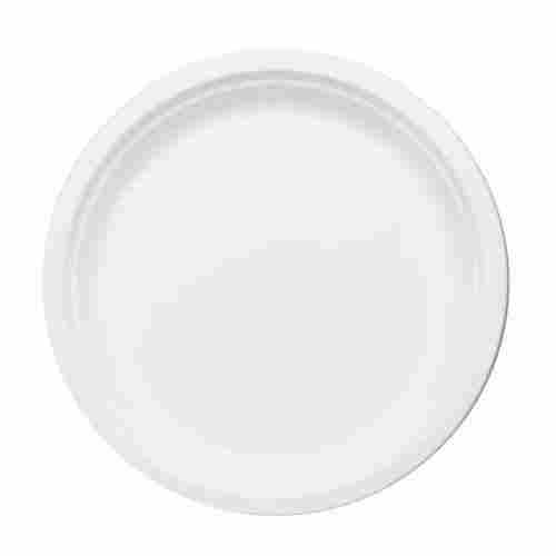White 9 Inch Disposable Round Virgin Recycled Sugarcane Bagasse Food Plate