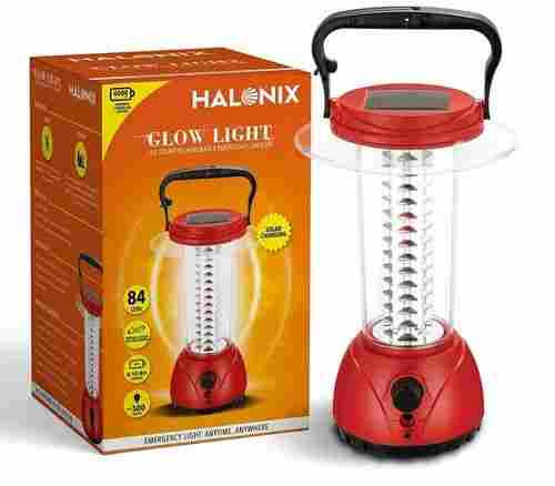 Halonix Glow Light Rechargeable Emergency 36 LED Light Red Lantern