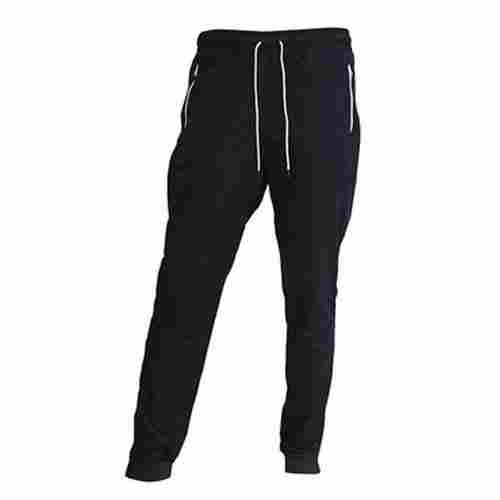 Mens Plain Black Cotton Lower For Running And Gym