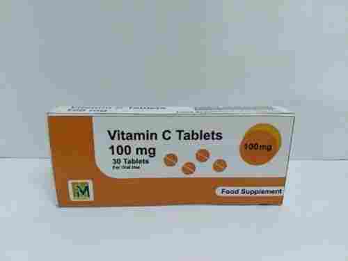Vitamin C Tablets 100mg, 30 Tablets Pack