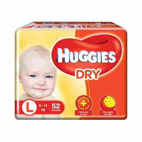 New Dry Large Size Diapers 52 Packs(12 Hours Protection)
