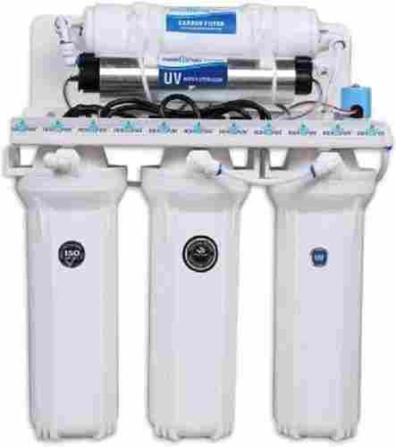 Portable Wall Mounted White Plastic Body Water Purifier With 5 Liter Storage Tank