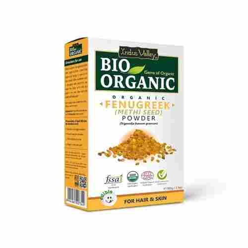 Bio-Organic Fenugreek (Methi) Seed Powder For Hair And Skin Care - 100g Pack
