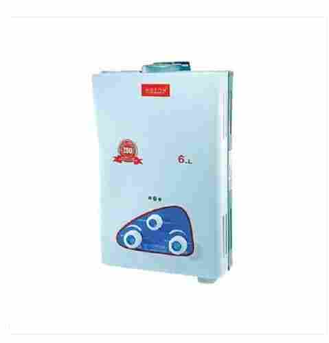 Blue Color Gas Water Geyser With 6 Liter Capacity And 220V Power Input