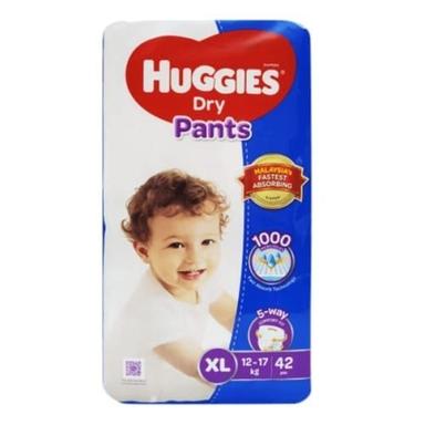 White Huggies Disposable Breathable Baby Dry Pants Diapers Size Xl