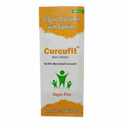 Curcufit Nano Solution Organic Curcumin With Piperine, 200 Ml