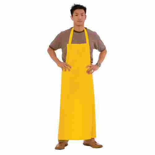 Yellow Halter-Neck Sleeveless Polyester Disposable Kitchen Cooking Aprons