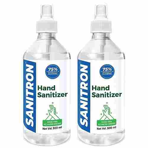 500 Ml Liquid Spray Hand Sanitizer With 75% Isopropyl Alcohol
