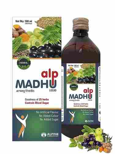 Herbal Ayurvedic Alpmadhu Liquid For Sugar Control, Blood Glucose Regulator