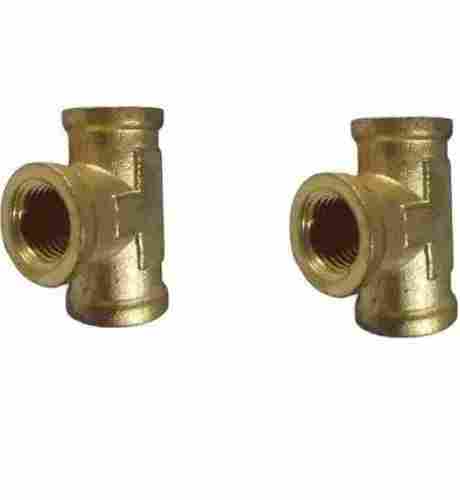 Rust Resistant Golden Color Round Shape Aluminum Alloy Pipe Fittings